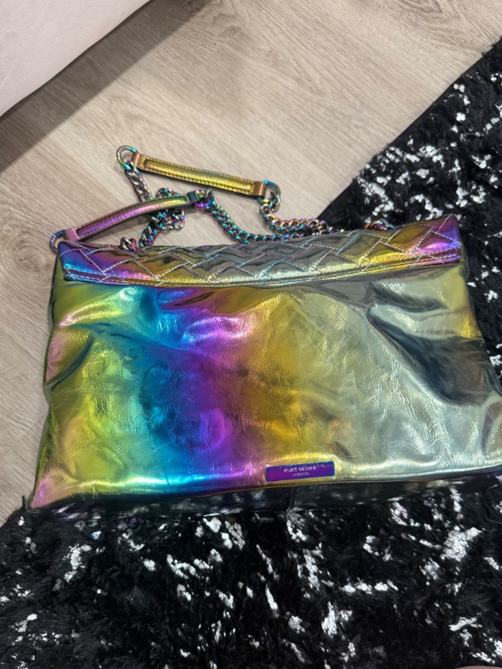 New without tags - Kurt Geiger metallic multicolor shoulder bag - Picture 3 of 12